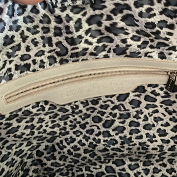 Comsi:Comsa Large Straw Bag with White Strap Handles - Picture 6 of 16